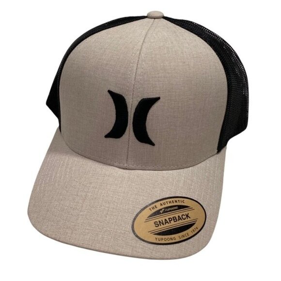 Hurley Men's Del Mar Trucker Baseball Cap One Size Khaki NWT - Picture 1 of 7